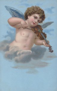 Querubín tocando el violín de European School